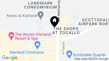 Map of 7180 E KIERLAND Boulevard # 1208, Scottsdale AZ, 85254