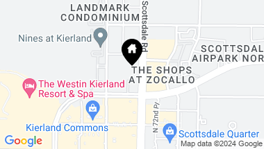 Map of 7180 E KIERLAND Boulevard # 1007, Scottsdale AZ, 85254