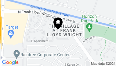 Map of 15550 N FRANK LLOYD WRIGHT Boulevard # 1111, Scottsdale AZ, 85260