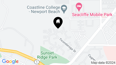 Map of 405 Intrepid Court 20, Newport Beach CA, 92663