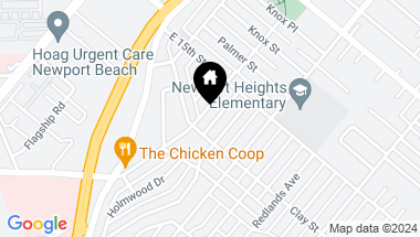 Map of 514 Westminster Avenue, Newport Beach CA, 92663