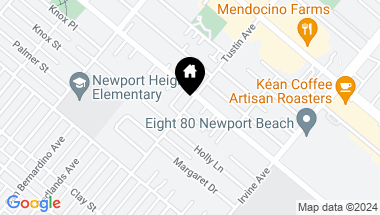 Map of 762 Tustin Avenue, Newport Beach CA, 92663