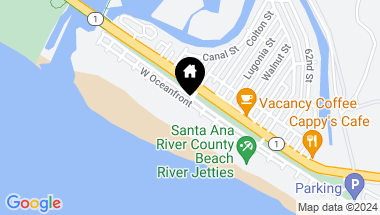 Map of 6710 W Oceanfront, Newport Beach CA, 92663