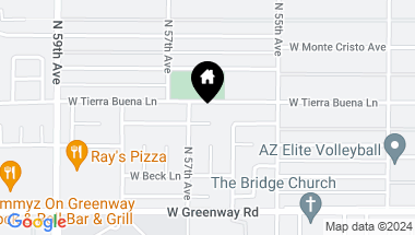 Map of 5624 W CAROL ANN Way, Glendale AZ, 85306