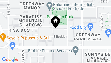 Map of 15601 N 30TH Street # 8 Unit: 5-8, Phoenix AZ, 85032