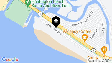 Map of 7010 W Oceanfront, Newport Beach CA, 92663