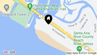 Map of 7206 W Oceanfront, Newport Beach CA, 92663