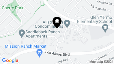 Map of 22976 Via Pimiento, Mission Viejo CA, 92691