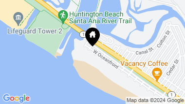 Map of 7304 W Oceanfront, Newport Beach CA, 92663