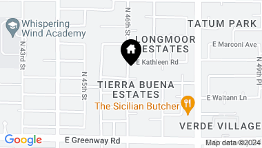 Map of 4602 E TIERRA BUENA Lane, Phoenix AZ, 85032