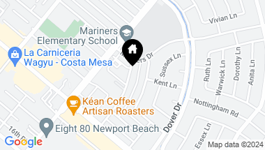 Map of 1200 Rutland Road 25, Newport Beach CA, 92660