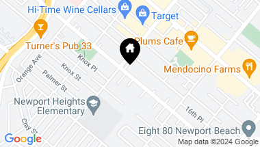 Map of 314 E 16th Street, Costa Mesa CA, 92627