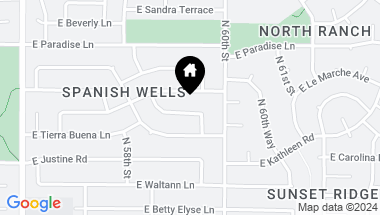 Map of 5868 E KATHLEEN Road, Scottsdale AZ, 85254