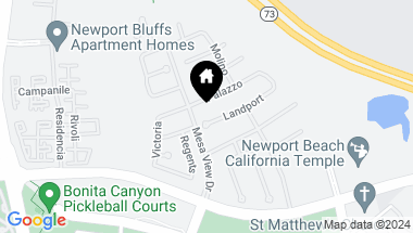 Map of 5 Landport, Newport Beach CA, 92660
