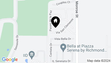 Map of 81822 Via San Clemente, La Quinta CA, 92253