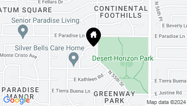 Map of 16020 N 54TH Street, Scottsdale AZ, 85254