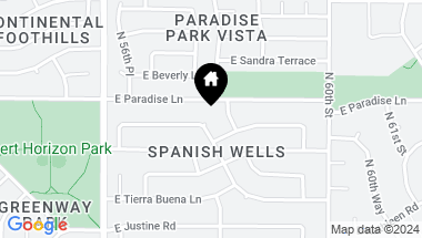 Map of 16037 N 58TH Place, Scottsdale AZ, 85254
