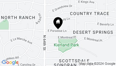 Map of 6449 E PARADISE Lane, Scottsdale AZ, 85254