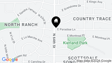 Map of 6407 E PARADISE Lane, Scottsdale AZ, 85254
