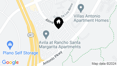 Map of 15 Las Cruces, Rancho Santa Margarita CA, 92688