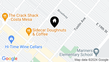 Map of 347 E 18th Street C, Costa Mesa CA, 92627