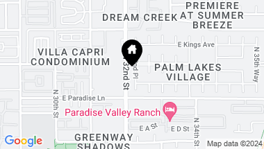 Map of 16234 N 32ND Place, Phoenix AZ, 85032