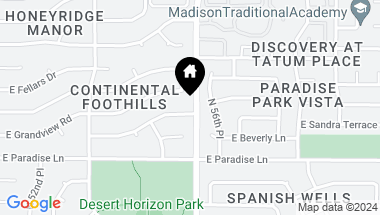 Map of 5556 E SANDRA Terrace, Scottsdale AZ, 85254
