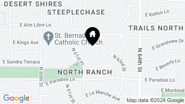 Map of 6143 E Sandra Terrace, Scottsdale AZ, 85254