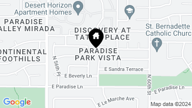 Map of 16424 N 58th Street, Scottsdale AZ, 85254