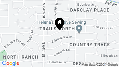 Map of 6445 E KINGS Avenue, Scottsdale AZ, 85254