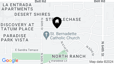 Map of 6044 E Kings Avenue, Scottsdale AZ, 85254