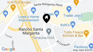 Map of 75 Via Vicini, Rancho Santa Margarita CA, 92688