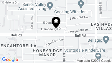 Map of 5319 E Woodridge Drive, Scottsdale AZ, 85254