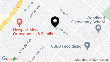 Map of 246 Walnut Street, Costa Mesa CA, 92627