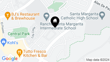 Map of 55 Via Cresta, Rancho Santa MARGARITA CA, 92688