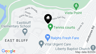 Map of 2609 Raqueta, Newport Beach CA, 92660
