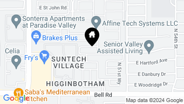 Map of 5050 E ANDERSON Drive, Scottsdale AZ, 85254