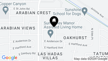 Map of 5649 E HELENA Drive, Scottsdale AZ, 85254