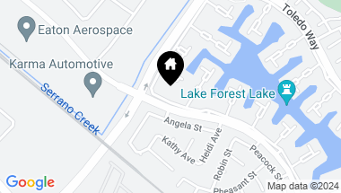 Map of 24135 Jeronimo Lane, Lake Forest CA, 92630