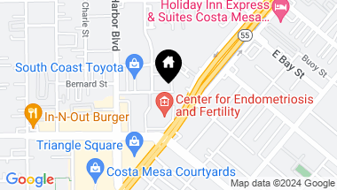 Map of 401 Bernard Street 208, Costa Mesa CA, 92627