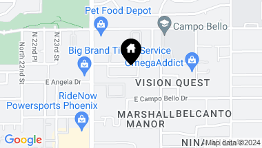 Map of 2523 E CONTENTION MINE Road # 44, Phoenix AZ, 85032