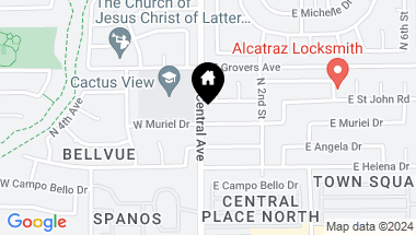 Map of 2 E MURIEL Drive, Phoenix AZ, 85022