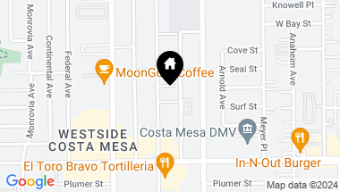 Map of 1970 Wallace Avenue, Costa Mesa CA, 92627