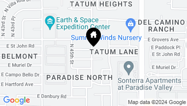Map of 4603 E SAINT JOHN Road, Phoenix AZ, 85032