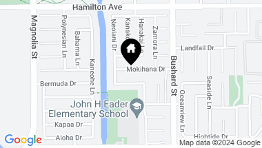 Map of 9332 Mokihana Drive, Huntington Beach CA, 92646