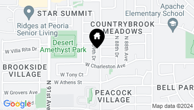 Map of 18009 N 89TH Drive, Peoria AZ, 85382