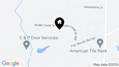 Map of 2932 BRIDLE CREEK Drive SW, Conyers GA, 30094