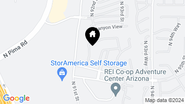 Map of 17781 N 92nd Street, Scottsdale AZ, 85255