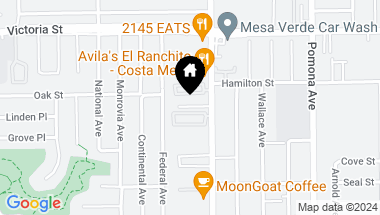 Map of 822 Brickyard Lane, Costa Mesa CA, 92627