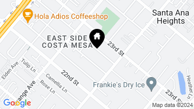 Map of 259 Albert Place, Costa Mesa CA, 92627